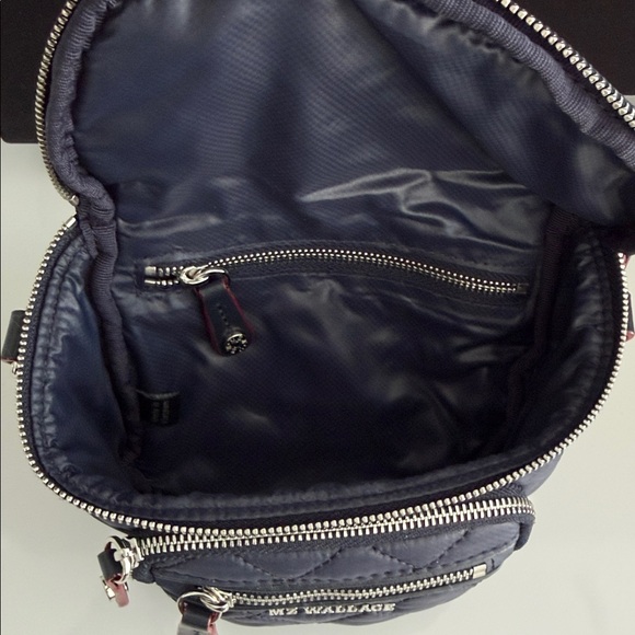 MZ Wallace Navy Micro Crosby Sling Bag - Picture 9 of 11